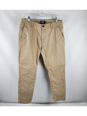 U-510 Pants Mens 33x27 Tan Chino Ankle Pant